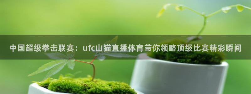 河豚直播nba免费观看：中国超级拳击联赛：ufc山猫直播体育带你领略顶级比赛精彩瞬间